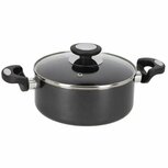 Beka Pro Induc Kookpan met Glazen Deksel 20 cm Zwart