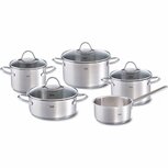 Fissler Palermo Pannenset 5-delig RVS/Glas