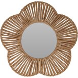 Spiegel Bloem 38 cm Papier/Beige