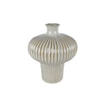 Vaas Jodie 31x31x35.5 cm Aardewerk/Wit/Bruin