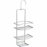 Metaltex Onda Doucherek 18x11x39/48 cm Zilver