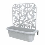 Bama Fioriera Bloem-Balkonbakken Privacy 60x22x64 cm 2 Stuks Wit