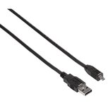 Hama Mini USB 2.0 Kabel A-B Mini 180 cm Zwart