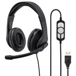 Hama PC-Office-headset HS-USB300 Stereo Zwart