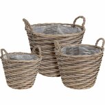 Plantenmanden Rond Wilgen 3 Stuks