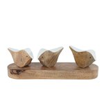Houten Sculptuur Birds 22x5.5x6.5 cm