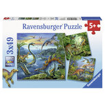 Ravensburger 3 Dinosauri&euml;rs Puzzels 3x49 Stukjes