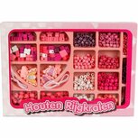 Houten Rijgkralen Set 825-delig Roze