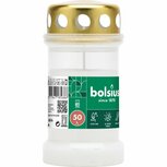 Bolsius Herdenkingskaars + Deksel Cr&egrave;me