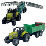 Dutch Farm Tractor met Trailer 1:48 + Licht en Geluid Assorti