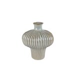 Vaas Jodie 25.5x23.5x29 cm Aardewerk/Wit/Bruin