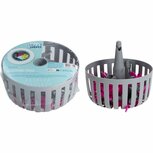Ultra Clean Wasknijpermand + 30 Knijpers Grijs/Roze