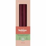 Bolsius Gotische Kaarsen 24.5 cm 4 Stuks Metallic Rood