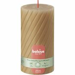 Bolsius Rustiek Twist Stompkaars 13x6.8 cm Oat Beige