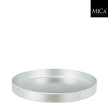 Mica Decorations Bord 3x27 cm Recycled Plastic/Zilver