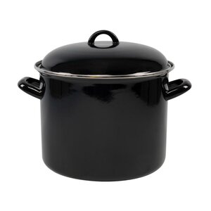Svenska Living Soeppan 8L 24 cm Emaille/Zwart