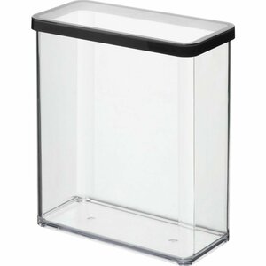 Rotho LOFT Bewaardoos 20x10x21 cm 3.2L Zwart/Transparant