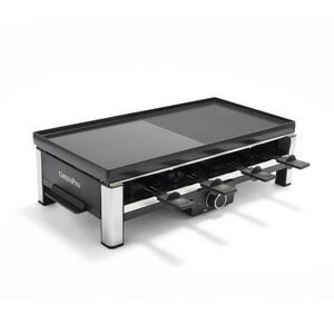 GreenPan Bistro Gourmet Raclette 8 Personen Zwart/Zilver