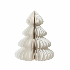 Decoris Papieren Kerstboom Decoratie 48x60 cm Wit