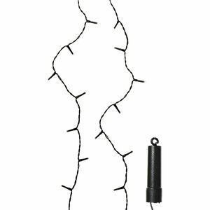 Lumineo LED Snoer 200 LEDs 150 cm Zwart Warm Wit Licht