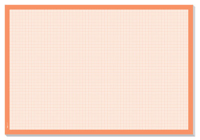 Sigel SI-HO270 Onderleggers Millimeter Wit/oranje, 30 Vel, 80 Grams