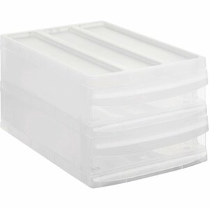 Rotho SYSTEMIX Design Ladekast met 2 Lades 39.5x25.5x20.3 cm Wit