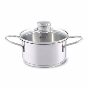 Fissler Snacky Kookpan + Deksel 12 cm RVS/Glas