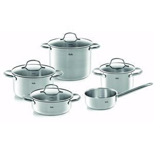 Fissler San Francisco Pannenset 5-delig RVS/Glas
