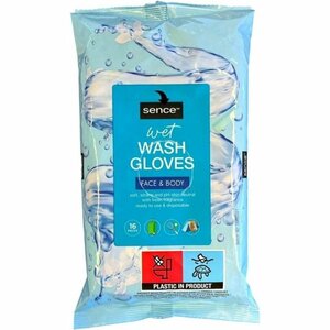 Sence Wegwerp Natte Washandjes 16 Stuks