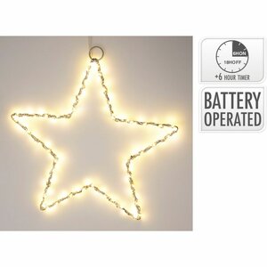 LED Ster 30 cm Zilver