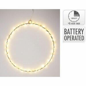 LED Ring 30 cm Zilver