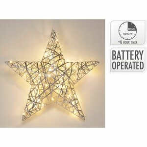 LED Ster 40 cm Zilver