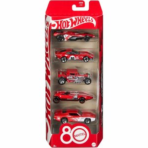 Hot Wheels Die-Cast 80th 5 Pack 1:64