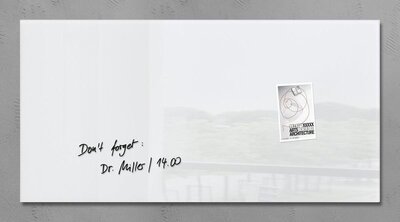 Sigel SI-GL146 Glasmagneetbord Artverum 910x460x15mm Wit