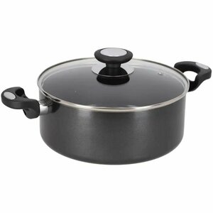 Beka Pro Induc Kookpan met Glazen Deksel 24 cm Zwart