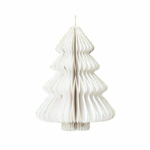 Decoris Papieren Boom 15x20 cm Wit