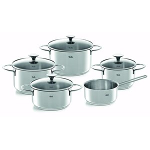 Fissler Copenhagen Pannenset 5-delig RVS/Glas