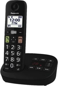 Panasonic KX-TGU130EXB Telefoon Single Dect Senioren Telefoon met Grote toetsen