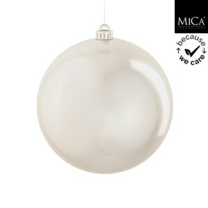 Mica Decorations Kerstbal Onbreekbaar 15 cm Parelmoer
