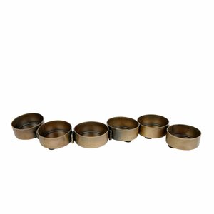 Metalen Theelichthouder 33x4x2 cm Goud