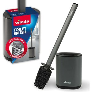 Vileda Toiletborstel met Houder Antraciet