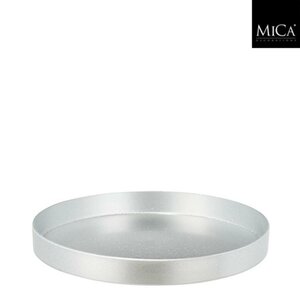 Mica Decorations Bord 3x27 cm Recycled Plastic/Zilver