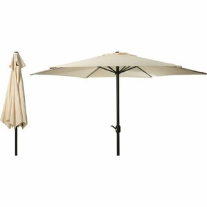 Pro Garden Parasol 300 cm Crème