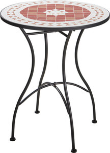Excellent Houseware Bistro Tafel Mozaiek Design 72cm Hoog & 60cm Breed