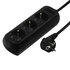 Hama 3-Way Power Strip With Child Safety Feature 5 M Black_