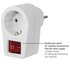Hama Stopcontactadapter Geaard Stopcontact 2-polige Schakelaar Wit_