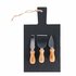 Excellent Houseware Leistenen Kaasplank met 3 Kaasmesjes_