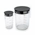 Brabantia Tasty+ Maatbeker Set 1L+250 ml Zwart/Transparant_