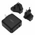 Ansmann USB Reis Oplader 30W + Verwisselbare Stekkers Zwart_