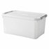 Curver Handy+ Opbergbox 50L Transparant/Grijs/Wit_
